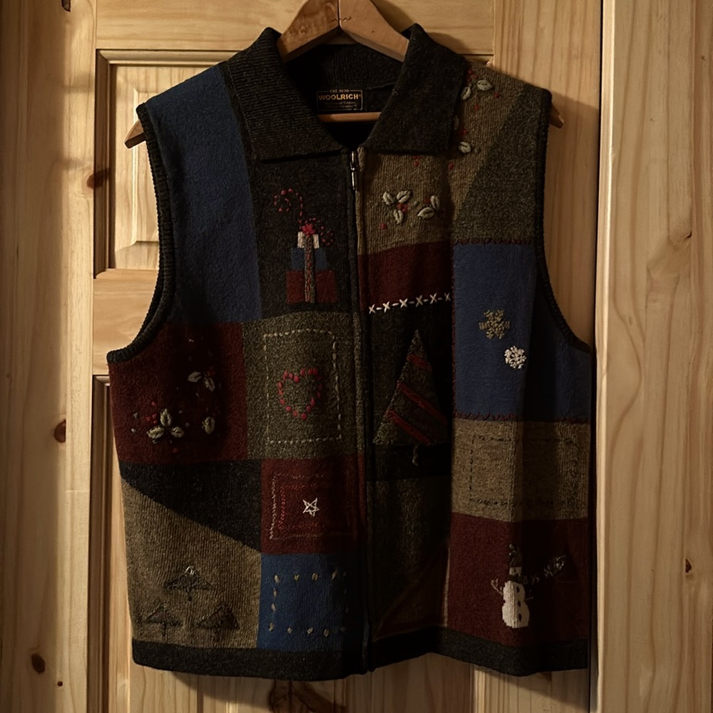 Woolrich 100% Boiled Wool Vest Size Large